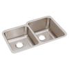 Elkay Lustertone ELUH3120L Offset Double Bowl Undermount Stainless Steel Kitchen Sink view 1