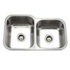 Houzer 32" Stainless Steel Undermount 60/40 Double Bowl Kitchen Sink view 1