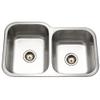 Houzer 32" Stainless Steel Undermount 60/40 Double Bowl Kitchen Sink view 1