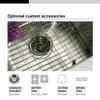 Houzer 32" Stainless Steel Undermount 60/40 Double Bowl Kitchen Sink view 4