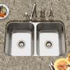 Houzer 32" Stainless Steel Undermount 50/50 Double Bowl Kitchen Sink view 3