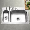 Houzer 33" Stainless Steel Topmount 80/20 Double Bowl Kitchen Sink view 2