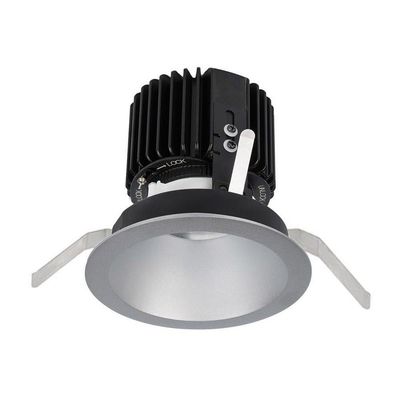 WAC Lighting R4RD2T-F827-HZ Volta - 6.39" 36W 45 2700K 85CRI 1 LED Round Regressed Trim with Light Engine, Haze Finish with Textured Glass