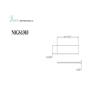 Dawn NIGS1303 Glass Support Plate for Shower Niche, Clear Glass view 2