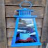SunRays Lighthouse Solar Light Lantern Blue view 2
