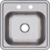 Elkay Dayton D115152 Single Bowl Top Mount Stainless Steel Bar Sink, 15 x 15 with 2" Drain Hole view 1