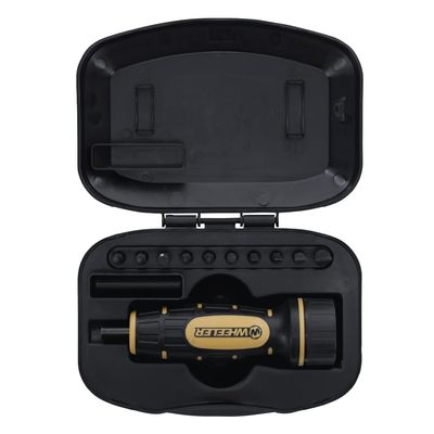 Wheeler Manual Firearms Accurizing Torque Wrench with Inch/Pounds Measurement, Bits and Storage Case for Scope Mounting, Gunsmithing and Maintenance