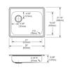 Elkay Dayton GE12521L3 Single Bowl Top Mount Stainless Steel Sink view 4