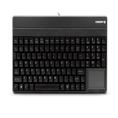 Cherry G86-62401 Compact Keyboard - Integrated Touchpad - USB - Black- Spill Resistant (G86-62401EUADAA)