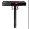 Gibraltar Mailboxes Premium Galvanized Steel Black, Mailbox Post, PBK00000 view 2