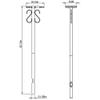 Gibraltar Mailboxes Premium Galvanized Steel Black, Mailbox Post, PBK00000 view 4