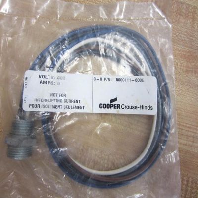 CROUSE HINDS 5000111-603E Receptacle 8AMP 600VAC 5PINE Male Connection