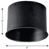 Progress Lighting Step Baffle Accessory for P5671,P5672 & P5741 Incandescent Cylinders, Outdoor, P8710-31, Black view 3