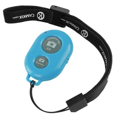CamKix Wireless Camera Shutter Remote Control for Smartphones  Create Amazing Photos and Selfies (Blue)