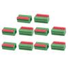 uxcell 10pcs KF141V 150V 2A 2.54mm Pitch 10P Green Spring Terminal Block view 1