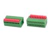 uxcell 10pcs KF141V 150V 2A 2.54mm Pitch 10P Green Spring Terminal Block view 2