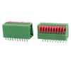 uxcell 10pcs KF141V 150V 2A 2.54mm Pitch 10P Green Spring Terminal Block view 3