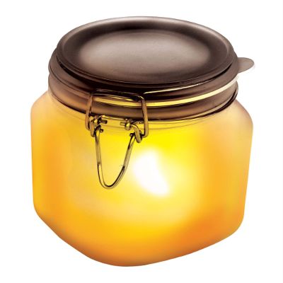 Suck UK - Sun Jar Solar Light Garden Lights Solar Powered Waterproof Rechargeable Lights Indoor & LED Mason Jar Party Gardening Gifts Or Garden Gifts Outdoor Yellow