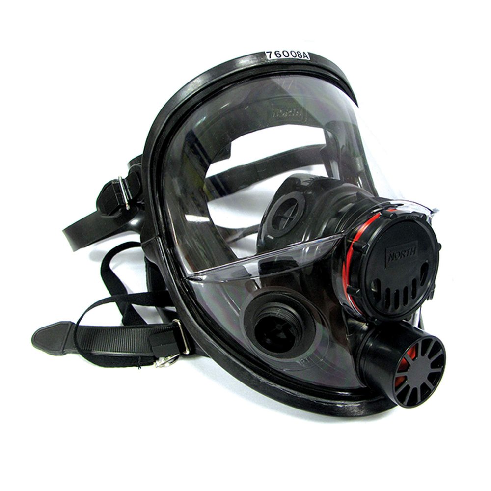 NORTH Honeywell North 7600 Series Niosh-Approved Full Facepiece Silicone Respirator, Small (760008AS)