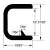 Taco Metals Flexible Vinyl Trim, White, 1/2-Inch view 3