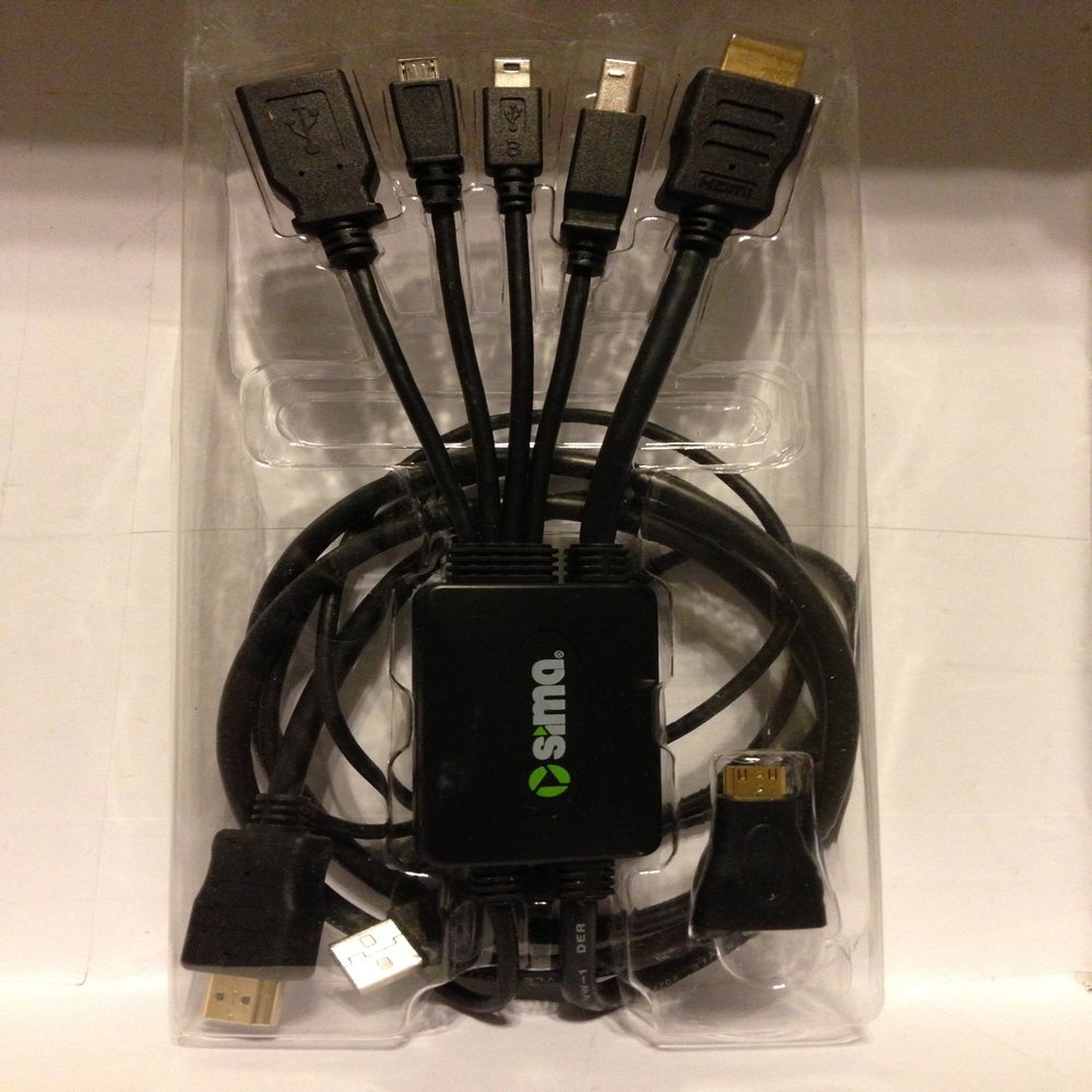 Sima SUO-1080p USB Multi Cable with HDMI - Black