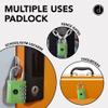 Desired Tools 4-Digit Combination Lock Heavy Duty Outdoor Green view 3