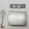 Half Mortise Chest Lid Lock With Key M1808 Overall 1-9/16"High X 2-9/16"Wide view 2