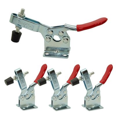 XRPAOWA 4 PCS Toggle Clamp 201B Hand Tool Antislip Horizontal Quick Release