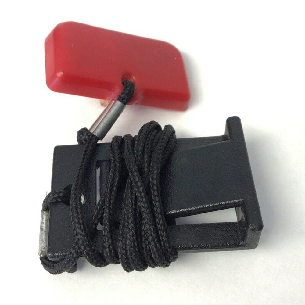 H.F Exchange Magnetic Safety Key Lanyard - Emergency Stop Key with Braided Cord & Clip P/N 1000105094 - Safety Switch Assembly Replacement Key for Treadmill - Works with Livestrong LS8.0T
