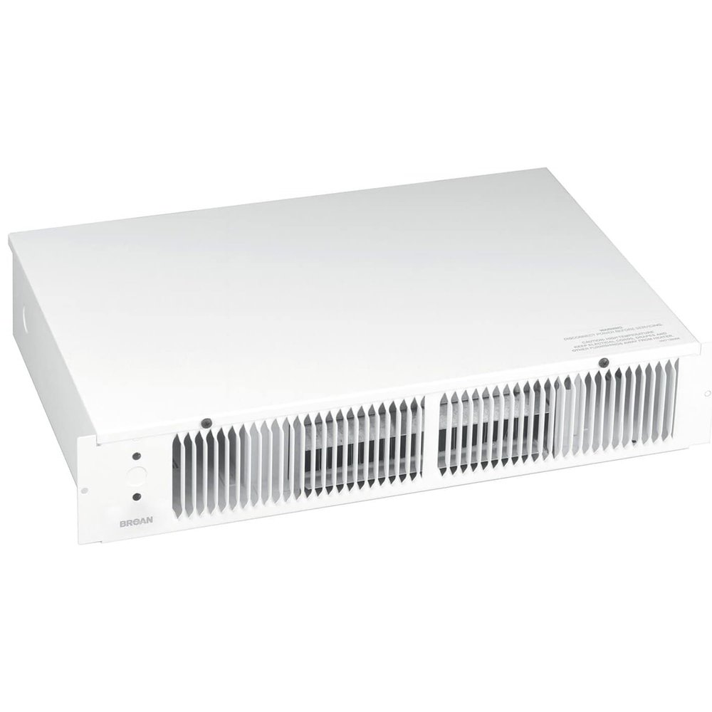Broan-NuTone 114 Kickspace Fan-Forced Wall Heater Without Built-in Thermostat, White