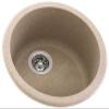 Swanstone KS00018RB.042 Solid Surface Kitchen Sink, 18.5" x 18.5", Gray Granite view 1