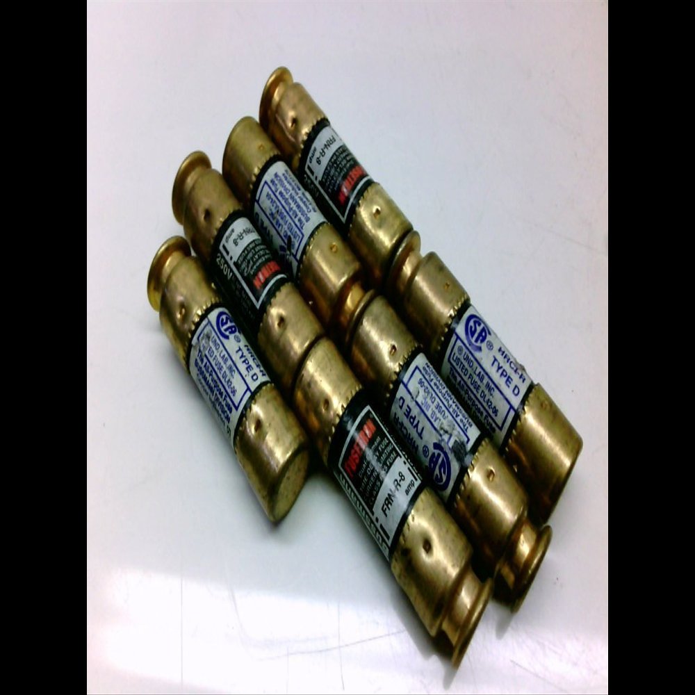 COOPER BUSSMANN FRN-R-8 - PACK OF 7 - DUEL ELEMENT 8A 250V FRN-R-8 - PACK OF 7 -