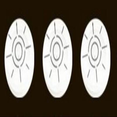 Three Bullseye Level 31.5mm x 11.5mm Disc Bubble Spirit Round Circular Circle