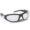 LED Inspector Safety Glasses | Protective Eyewear | Black Frame, Polycarbonate Clear Frames | Low to High Impact | Built-In LED Lights | 99.9% UV Protection | Woodworking, Construction, Mechanic view 1