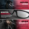 LED Inspector Safety Glasses | Protective Eyewear | Black Frame, Polycarbonate Clear Frames | Low to High Impact | Built-In LED Lights | 99.9% UV Protection | Woodworking, Construction, Mechanic view 2