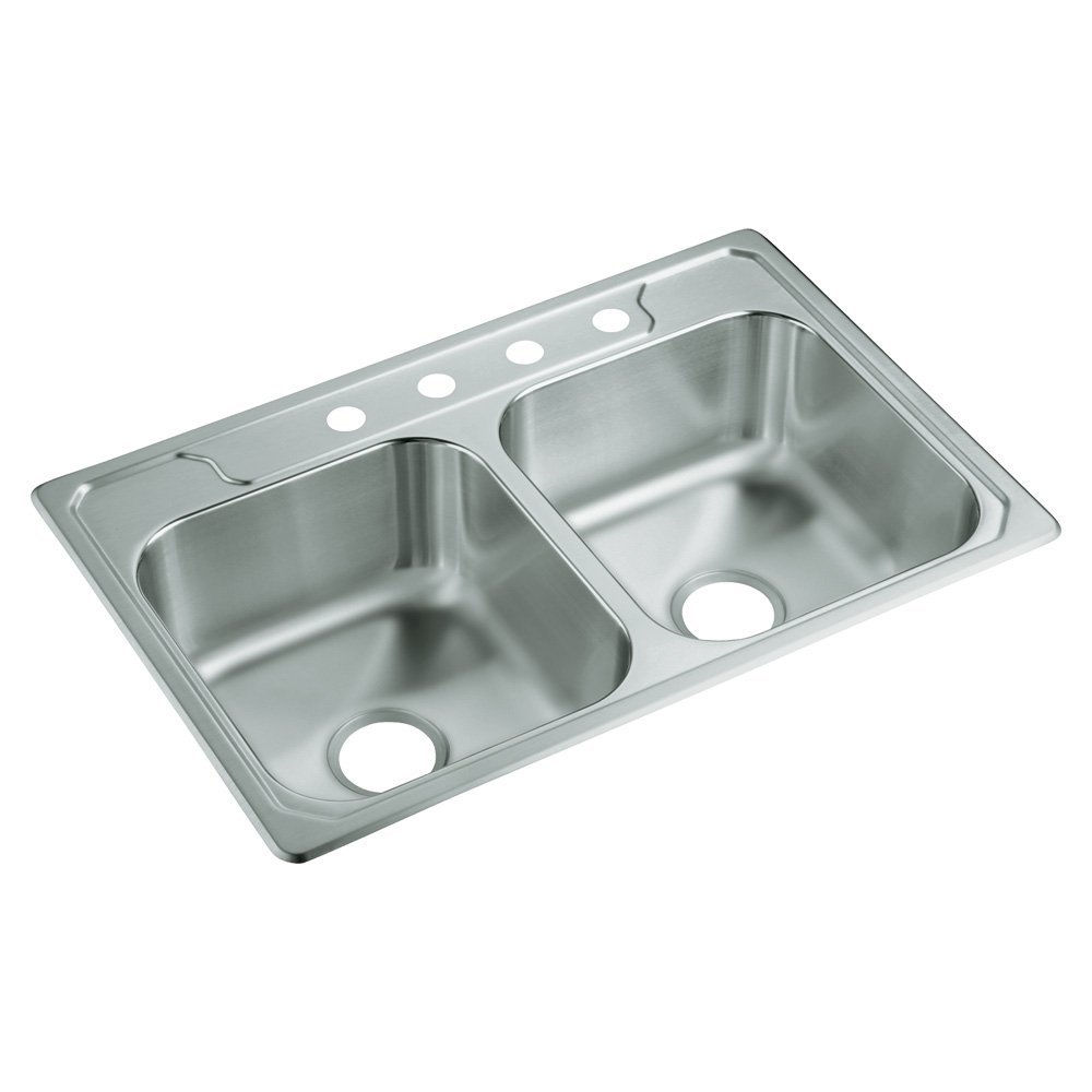 MIDDLETON 33x22x6 DBL BASIN SINK