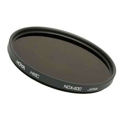 Hoya 55mm Neutral Density ND-400 X, 9 Stop Multi-Coated Glass Filter, Black (0686)