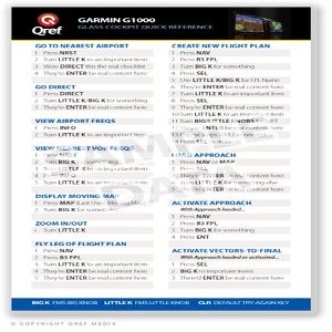 AvMap EKP IV / IV Pro Qref Checklist Card