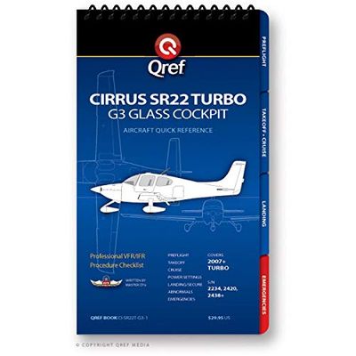 Cirrus SR22 G1-G2 Turbo Qref Checklist Card