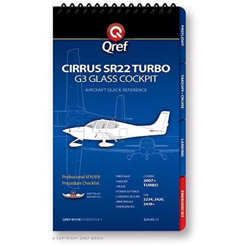 Cirrus SR22 G1-G2 Turbo Qref Checklist Card