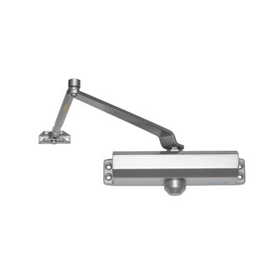 Global Door Controls Commercial Door Closer in Aluminum - Size 2