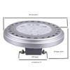 QLEE Led AR111 Reflector Bulb G53 Spot Light 15W 30Beam View Angle Warm White 3000k SMD 15LEDs AC DC 12V Spotlight Track Light 1500Lm Replacement Incandescent Halogen Bulb 150w view 2