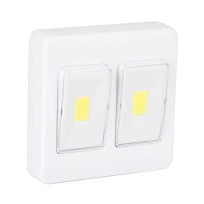 LED Dual Rocker Light Switch Any Area of Your Home Closets and Bathrooms Cob Led Light Built-in Magnets (Ultra- Bright)