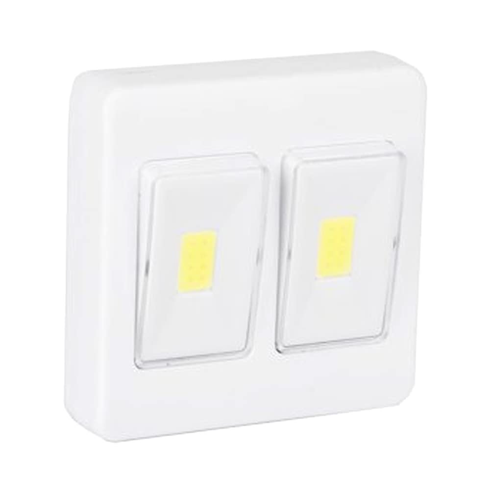 LED Dual Rocker Light Switch Any Area of Your Home Closets and Bathrooms Cob Led Light Built-in Magnets (Ultra- Bright)