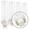 KOR 13W Double Tube CFL Bulbs, G24Q-1 4-Pin, 3500K Neutral White, 4 Pack view 1