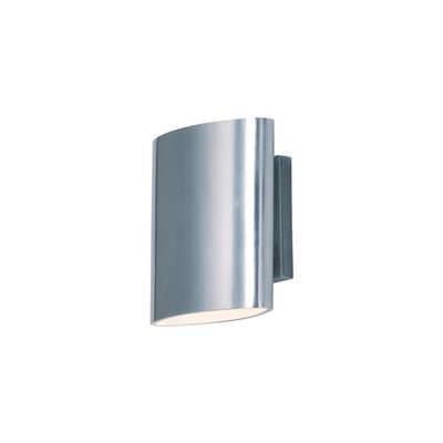 Maxim Lightray-2 LED Outdoor Wall Sconce in Modern Style-6.75 Inches Wide by 7 inches high-Brushed Aluminum Finish