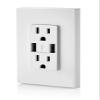 Leviton T5632-W 6 Pack 15 Amp Combination Duplex Decora Receptacle and USB Charger/Tamper Resistant, White view 4
