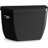 Kohler K-4484-7 Toilet Tank Only 1.1 GPF Black Black view 1