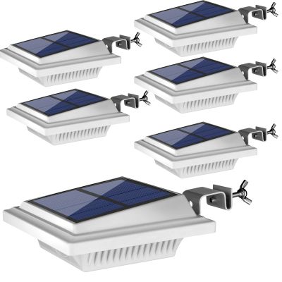 UniqueFire Outdoor Solar Gutter Lights, 40 LEDs Outdoor Solar Fence Lights Outdoor Waterproof Security Lamps for Eaves Garden Landscape Walkway