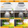 UniqueFire Outdoor Solar Gutter Lights, 40 LEDs Outdoor Solar Fence Lights Outdoor Waterproof Security Lamps for Eaves Garden Landscape Walkway view 3